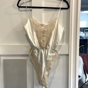 Vintage Victoria’s Secret Satin and Lace Teddy